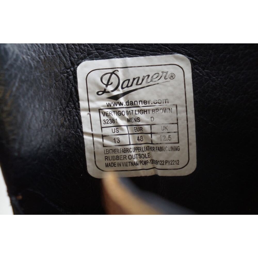 Danner Vertigo 917 Boot . Light Brown . Size 13 - Picture 13 of 13